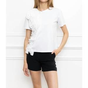 NEW ZERO DEGREE CELSIUS 3d ruffle top in white